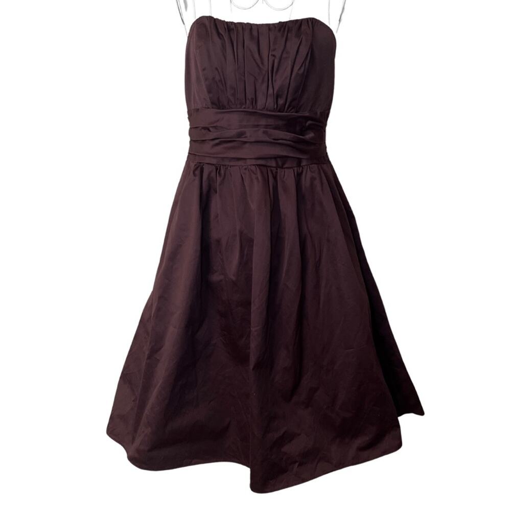 David’s Bridal Women's Brown Strapless Dress Size 4